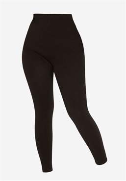 Schwarze Umstands Leggings im Bambus (aus biologischem Anbau) - ohne Körper