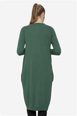 Grünes Stillkleid mit Merinowolle