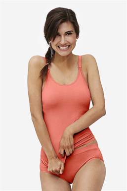 Koralles still tank top aus Bambus (aus biologischem Anbau) - Vorderansicht