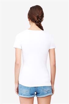 Kurzarmige weisse Stillbluse
